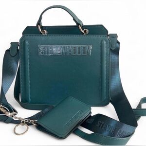 Steve Madden Teal Satchel and Wallet Set